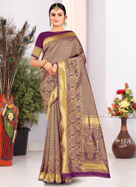 1010 Santraj New Exclusive wear Latest Saree Collection 1010-Purple